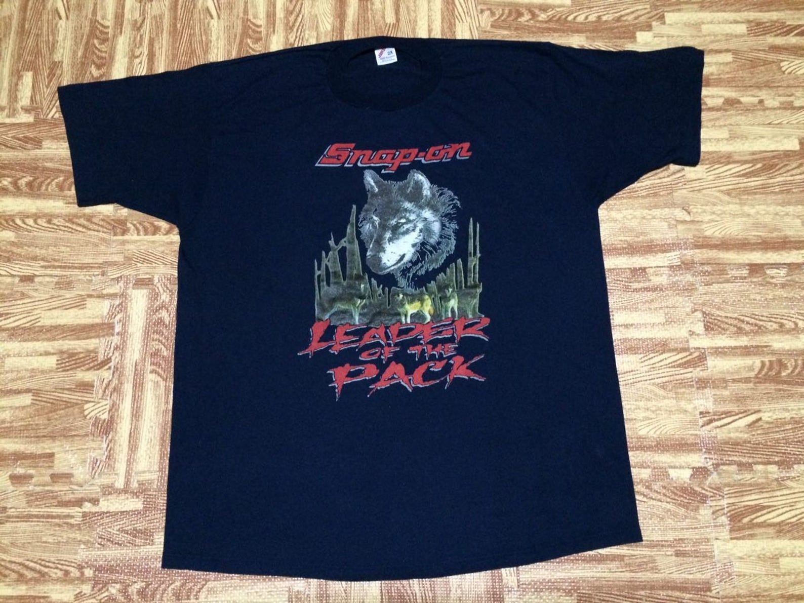 Rare Vintage 80S Snap – On Leader Of The Pack T Shirt X Blend Polyester 50/50