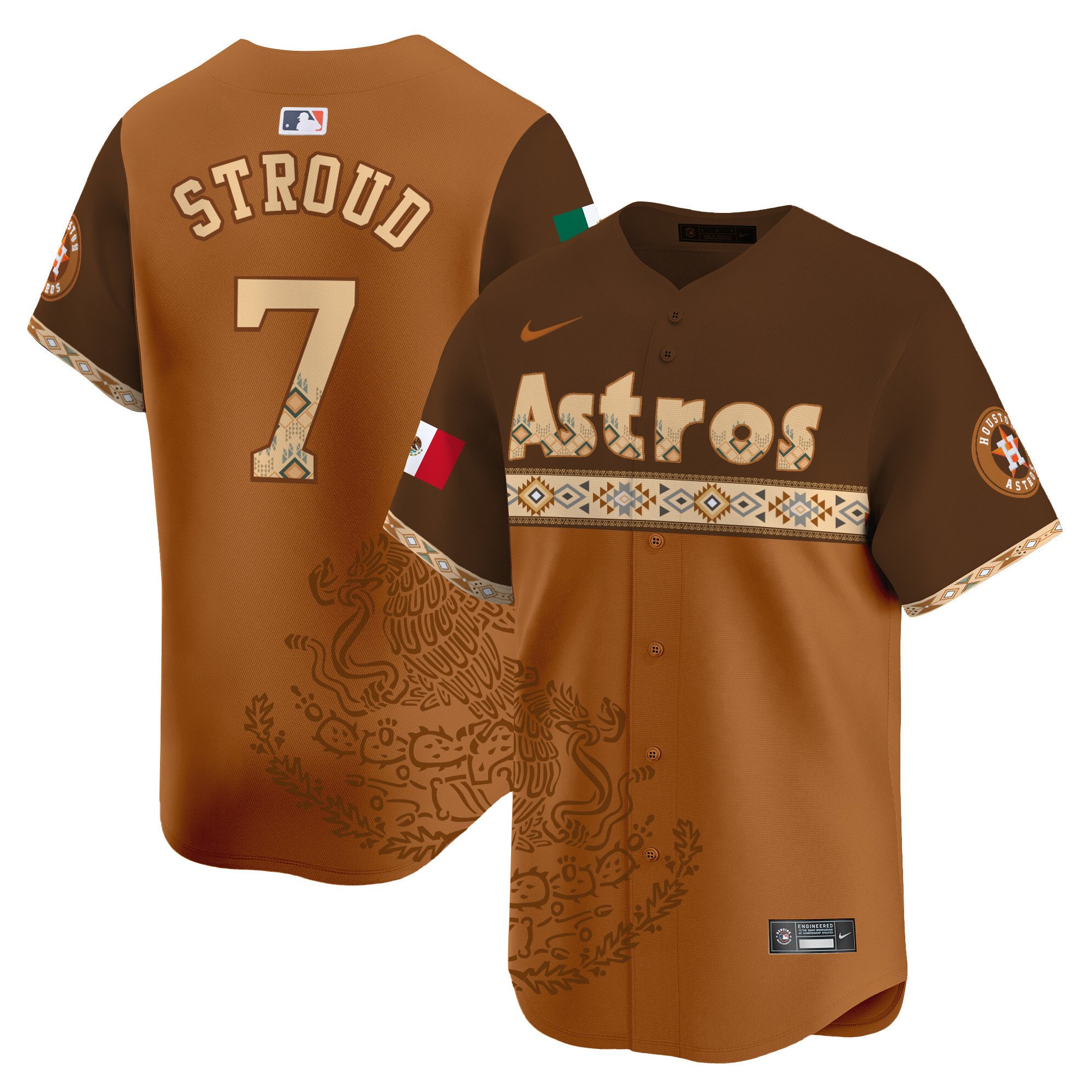 Unisex Astros Mexico Vapor Premier Limited Jersey – Printed