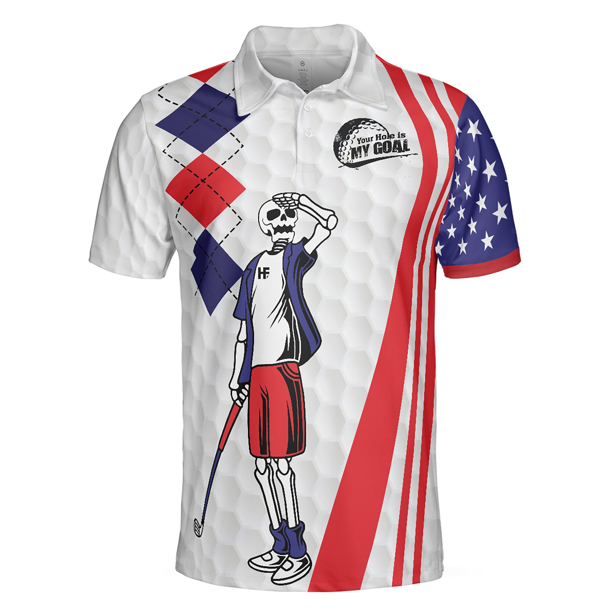 American Eagle Flag Golf, Golf American Flag 3D All Over Print Polo Shirt Size S-5Xl Trendy Fashion