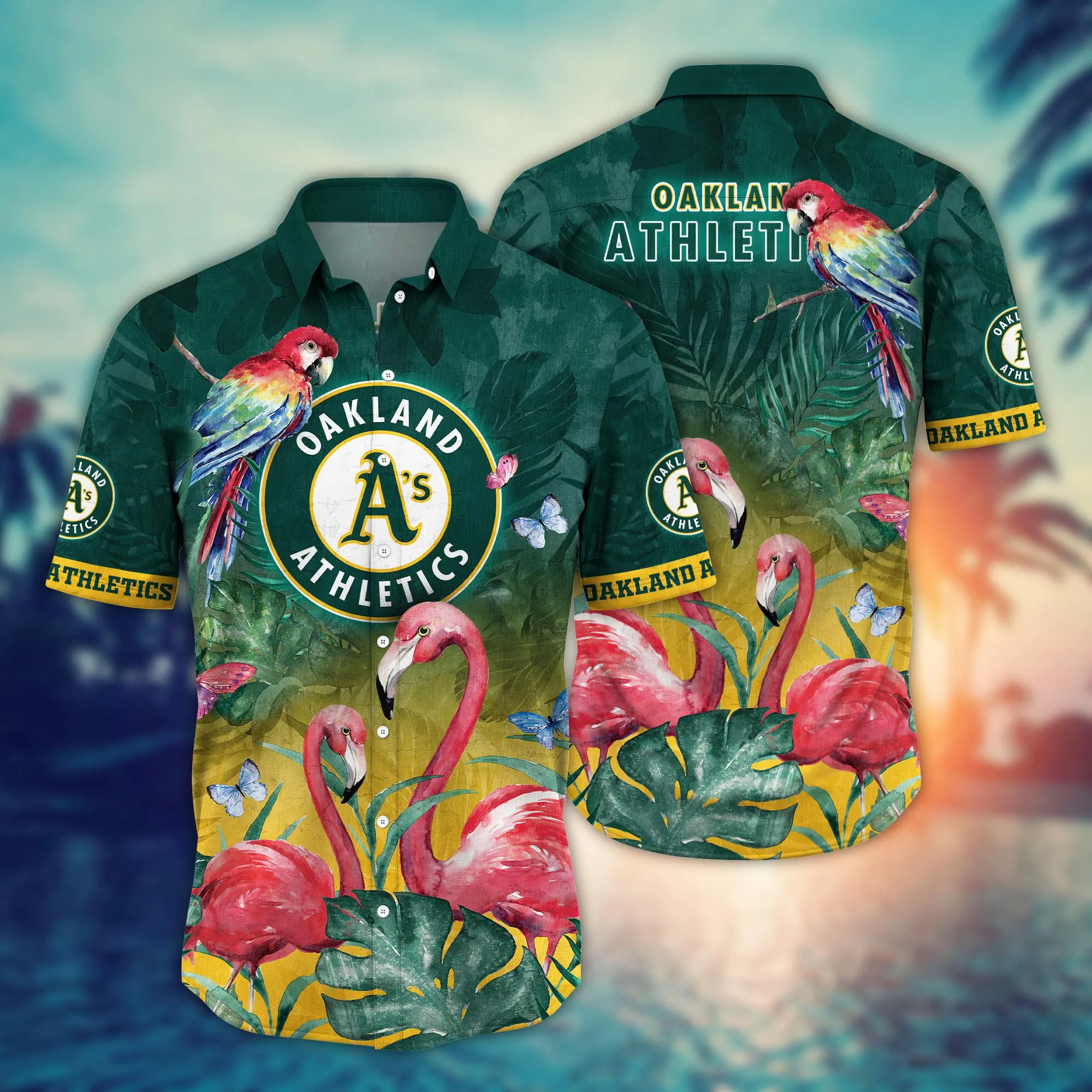 Oakland Athletics Mlb Hawaiian Shirt Lush Greenery Aloha Shirt