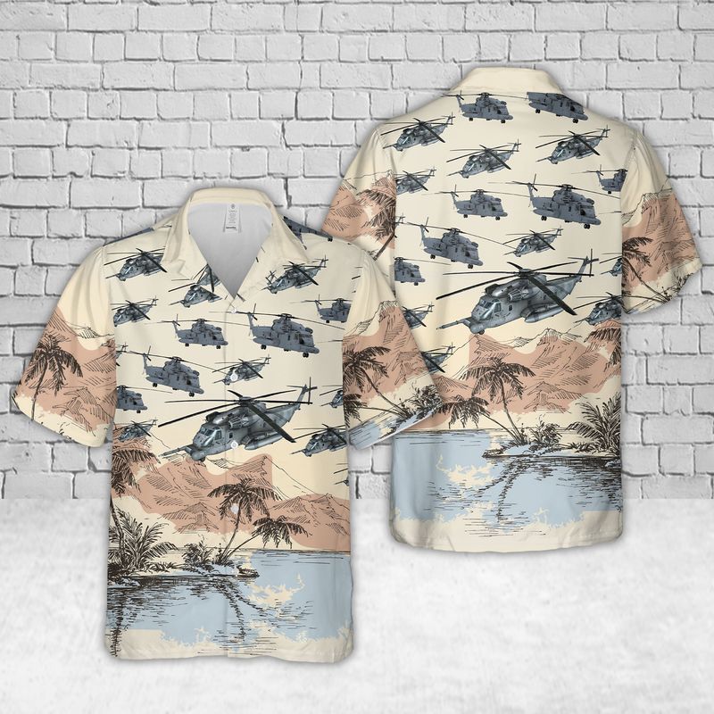 Us Air Force Sikorsky Mh53 Pave Low Hawaiian Shirt, Hawaiian Shirt For Men, Women