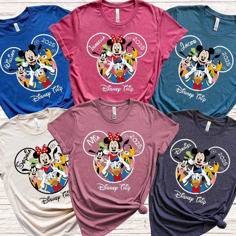 Custom Disney Matching Shirts, Disney 2025 Vacation Shirt, Disneyworld Shirts, Disney 2025 Shirts, Disney Family 2025 Trip Shirt, Disney Tee Blueshirtfarm