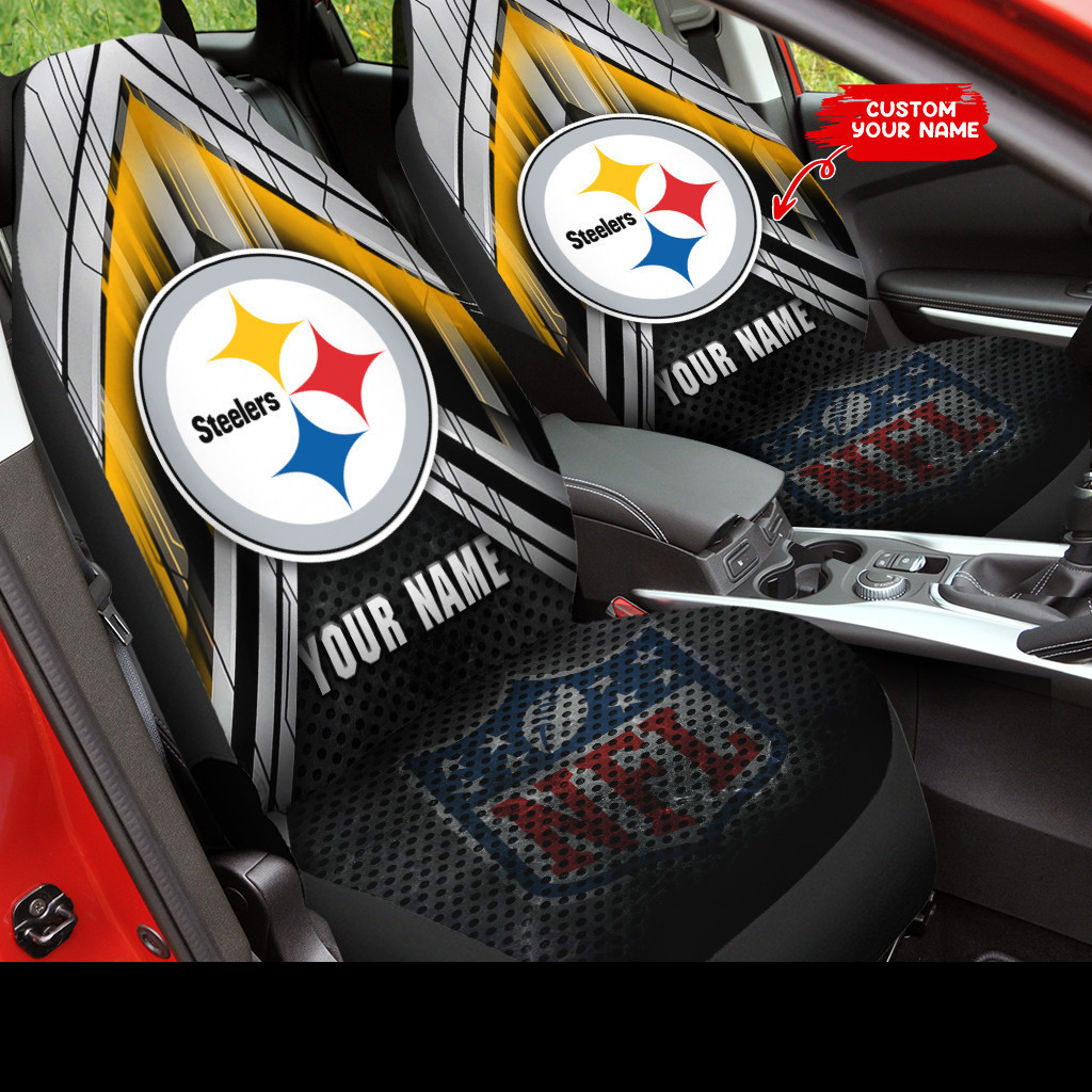 Pittsburgh Steelers Personalized Car Seat Cover Set CSC3293