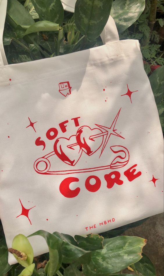 Tote bag soft core, pintada a mano Tote Bag