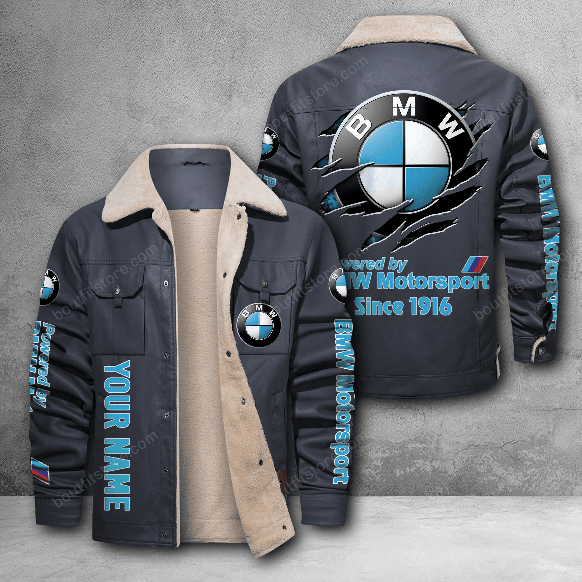 BMW DMH Custom Name Stand Collar Jacket