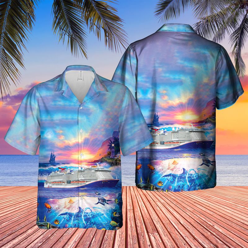 Us Cruise Mardi Gras Ocean Life Hawaiian Shirt, Hawaiian Shirt For Men, Women