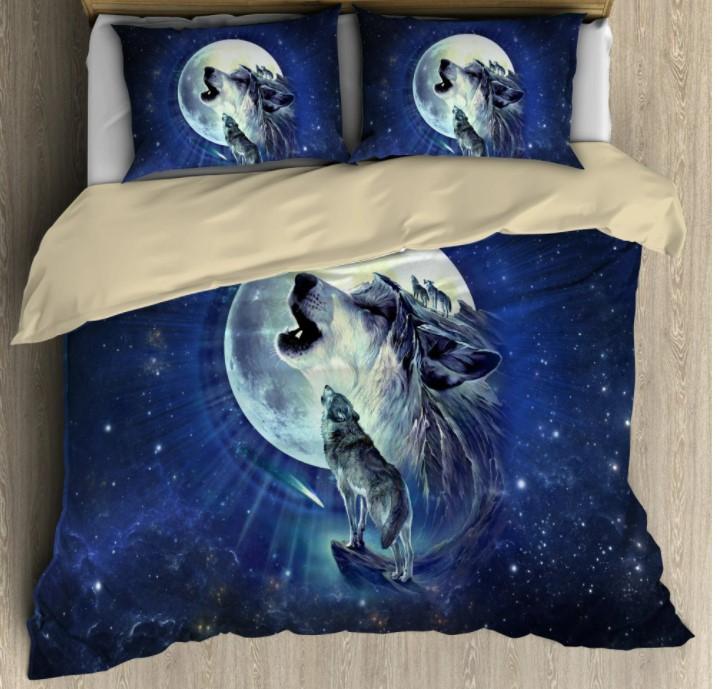 Wolf 3D All Over Printed Bedding Set