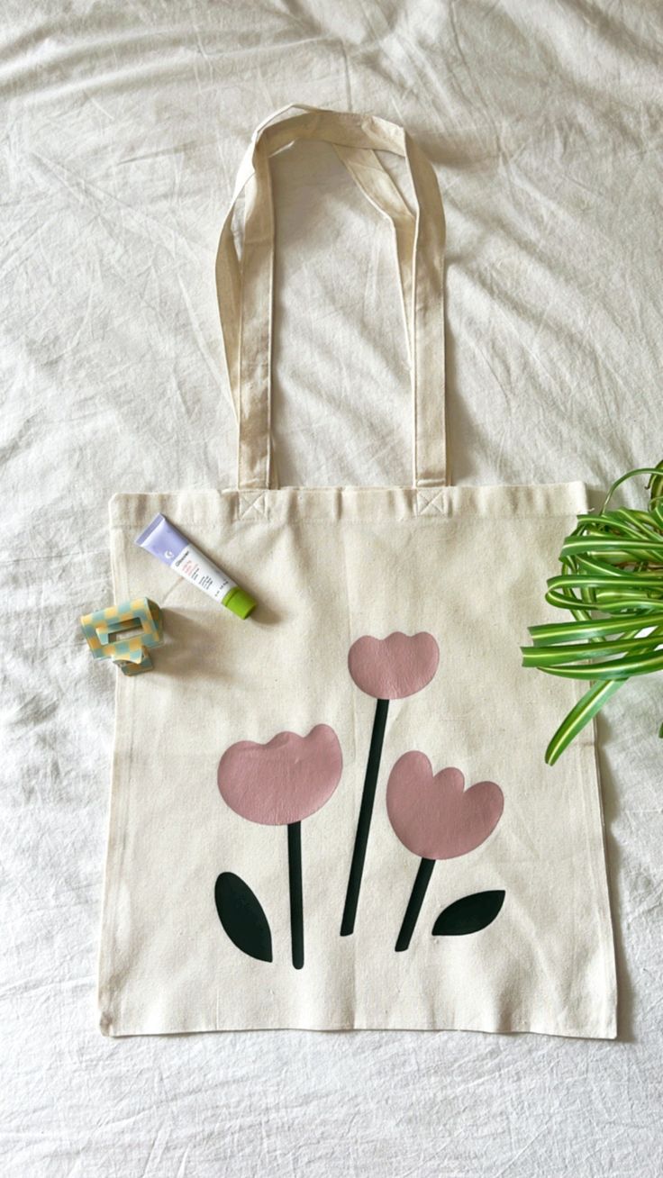 Tulip Lightweight Canvas Totebag, Best Tote Bags Ideas, Cute Tote Bags Ideas, Tote Bag Design Ideas, Girls Tote Bag, Best Canvas Tote Bags Ideas