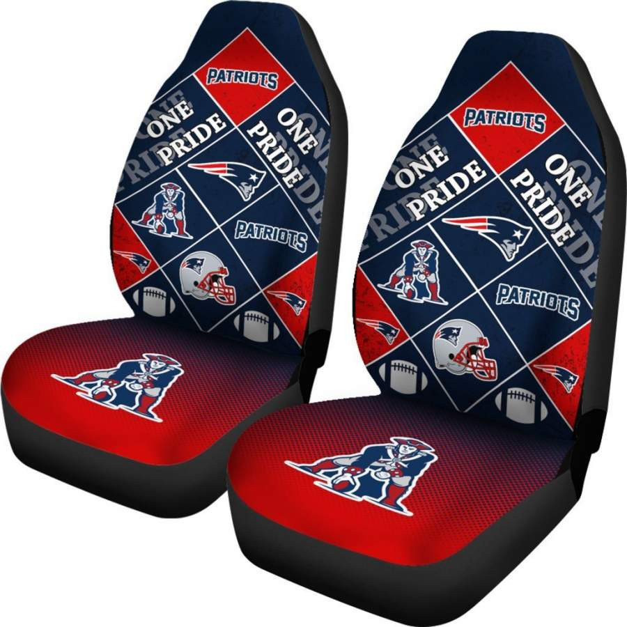 Colorful Pride Flag New England Patriots Car Seat Covers CSC8936