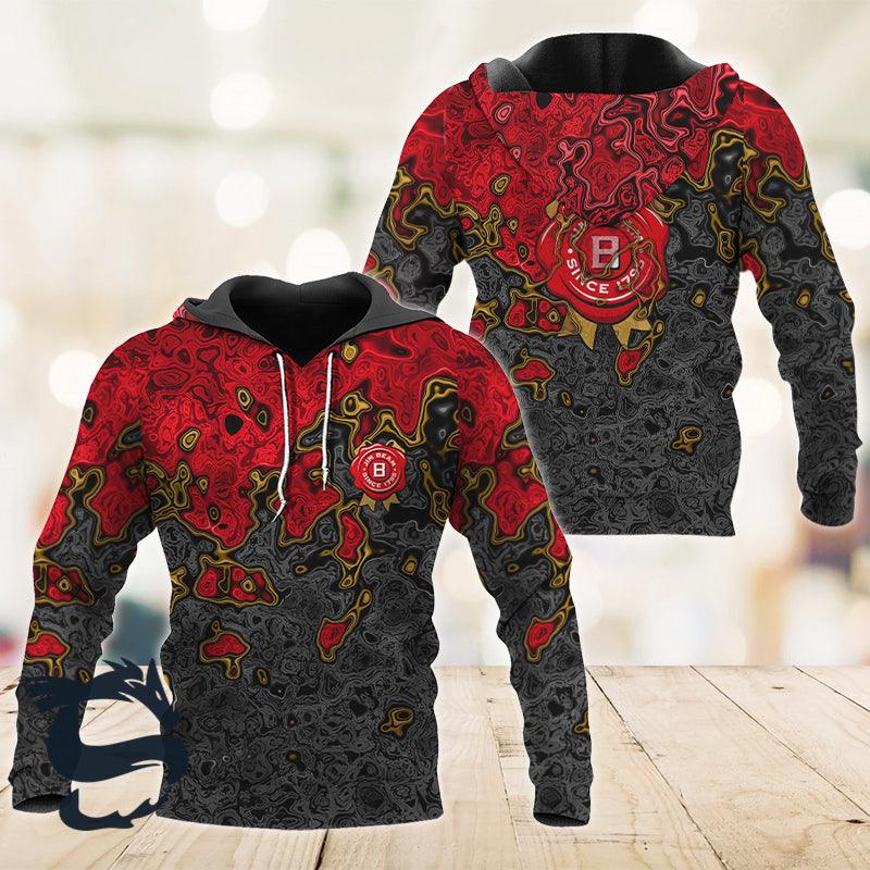 Holographic Colorful Jim Beam Hoodie & Zip Hoodie