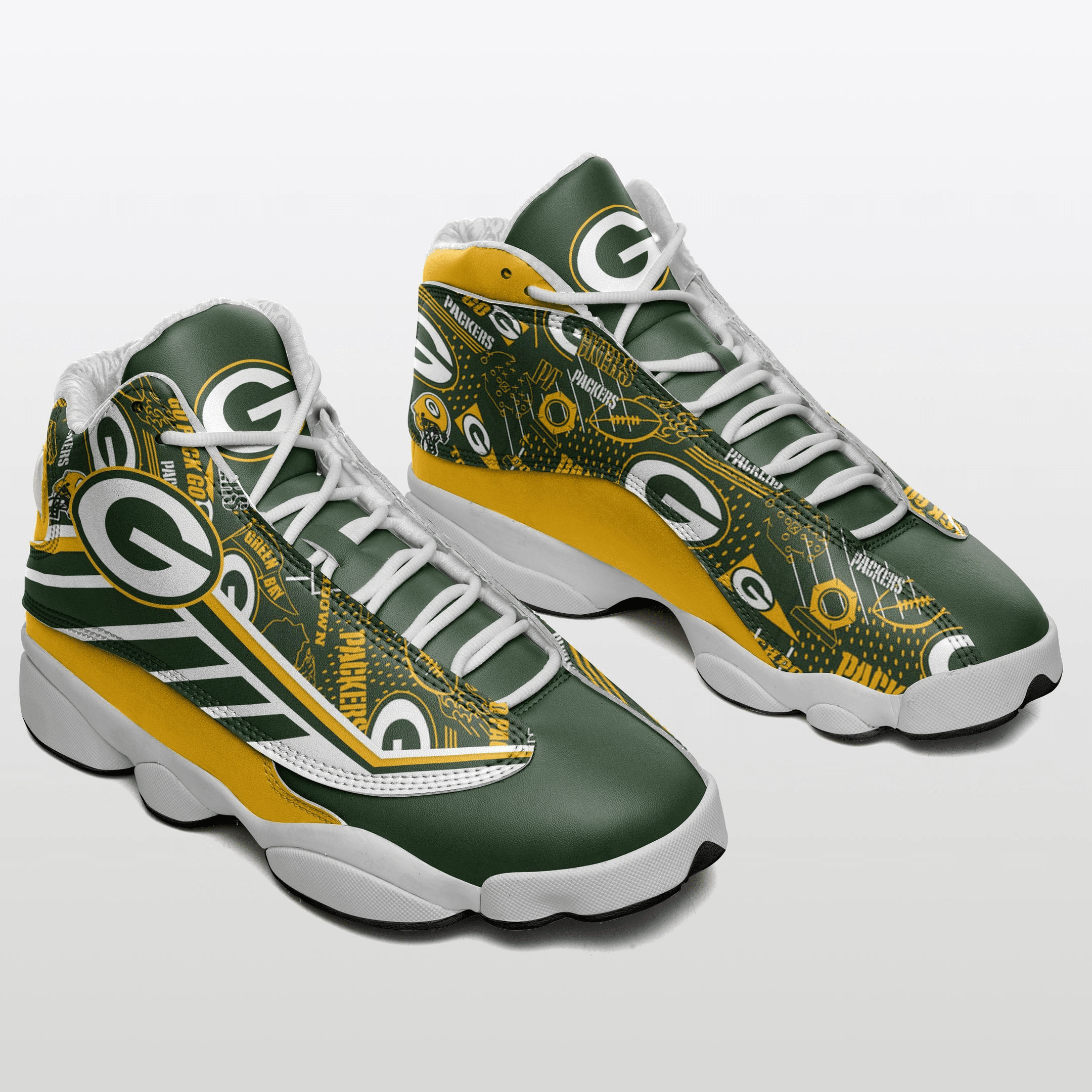 Green Bay Packers Air Jordan 13 Sneakers JD13 V2204