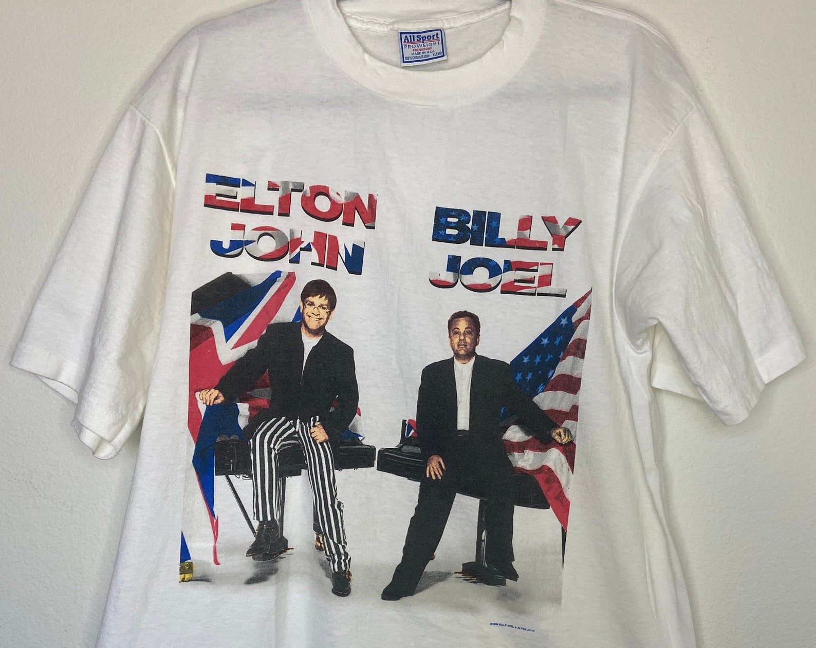 Vintage 1994 Billy Joel And Elton John Tour Concert T-Shirt