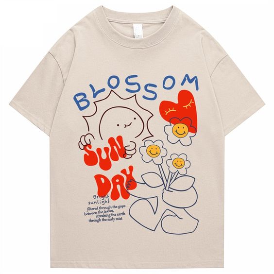 “Blossom” Men Women Streetwear Unisex Graphic T-Shirt