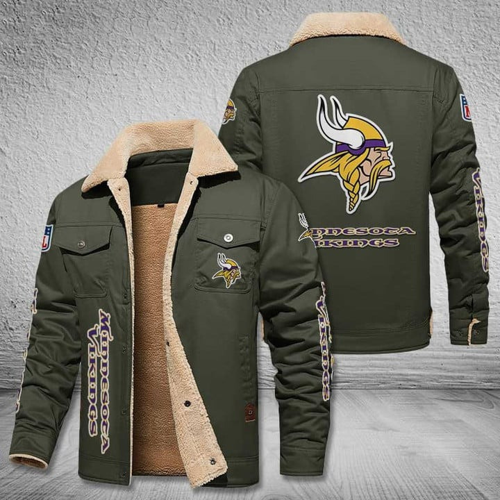 Minnesota Vikings NFL Stand Collar Jacket