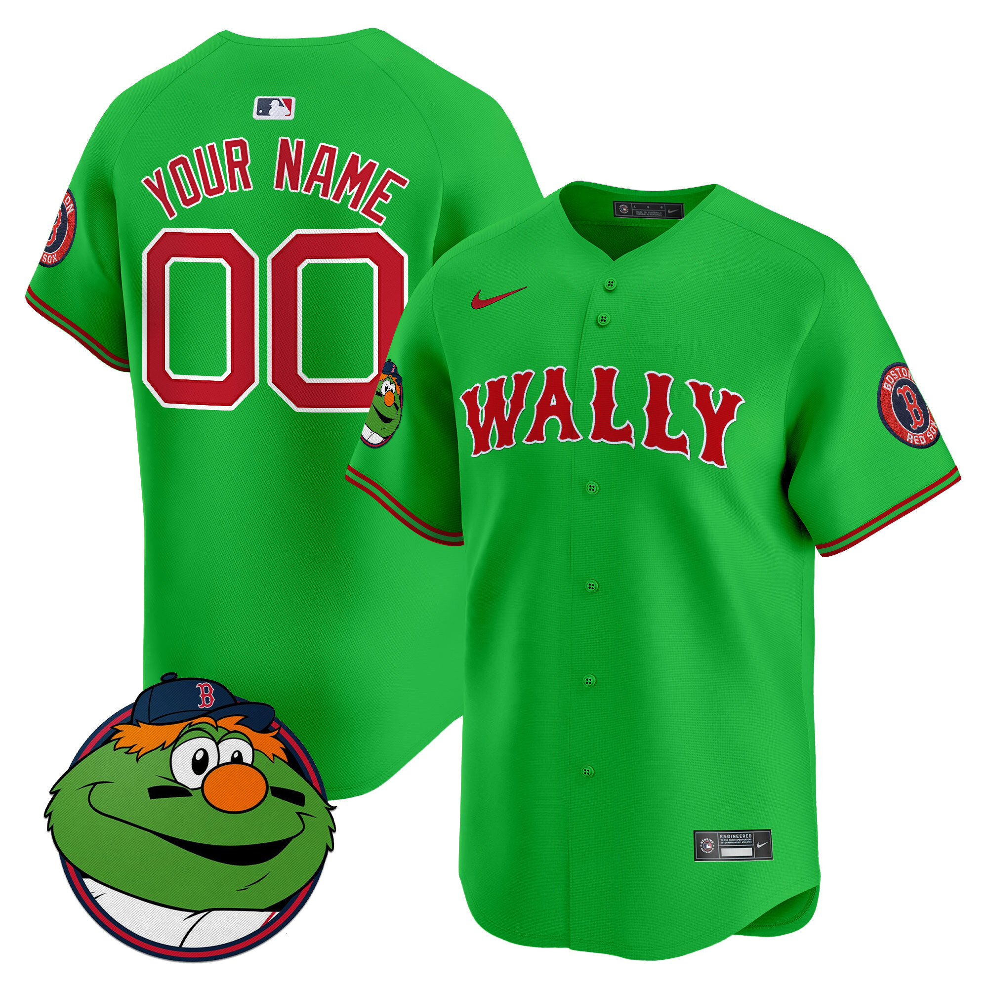 Boston Red Sox Wally Vapor Premier Limited Custom Jersey – All Stitched