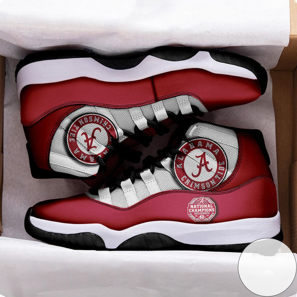 Alabama Crimson Tide Red & Gray Air Jordan 11 Shoes Sneakers