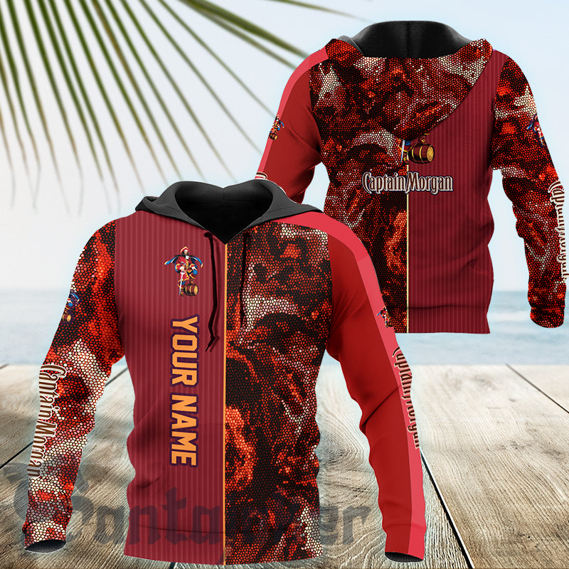 Personalized Captain Morgan Galaxy Mosaic Hoodie & Zip Hoodie
