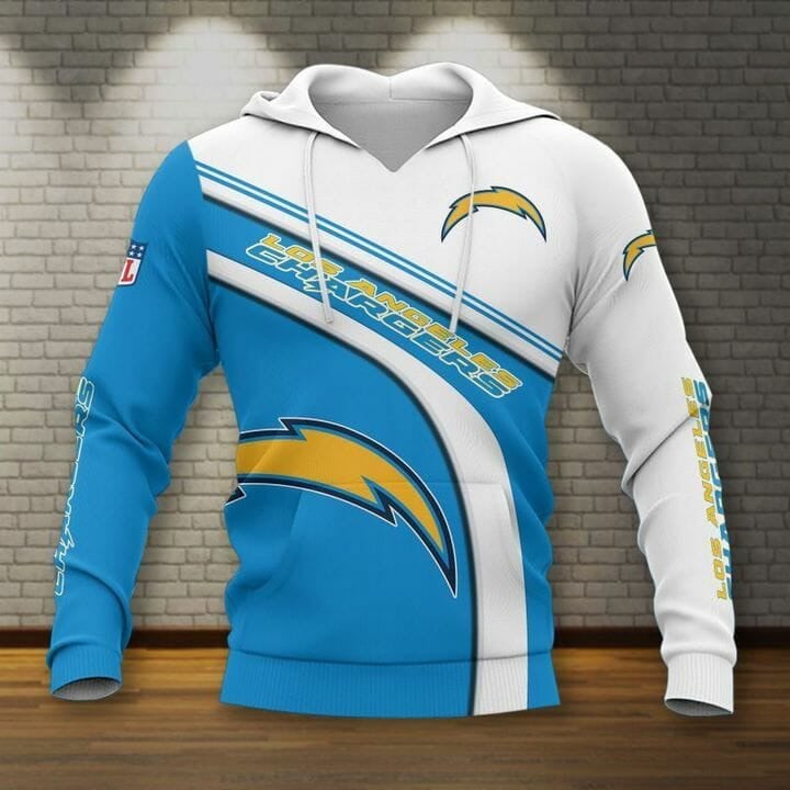 Sport-Team Los Angeles Chargers Blue White Pullover Hoodie V2 Aop Shirt