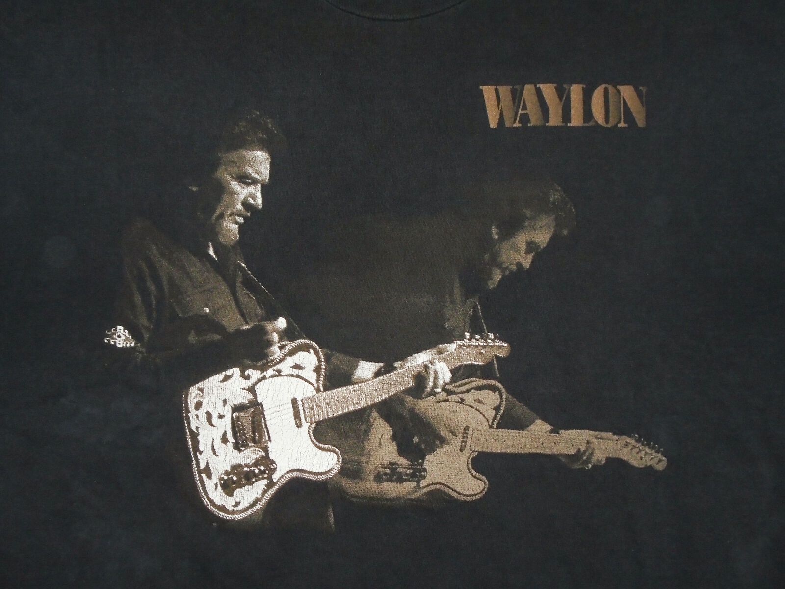 Vintage 80S Waylon Jennings Shirt Outlaw Country Band Single Stitch Rare