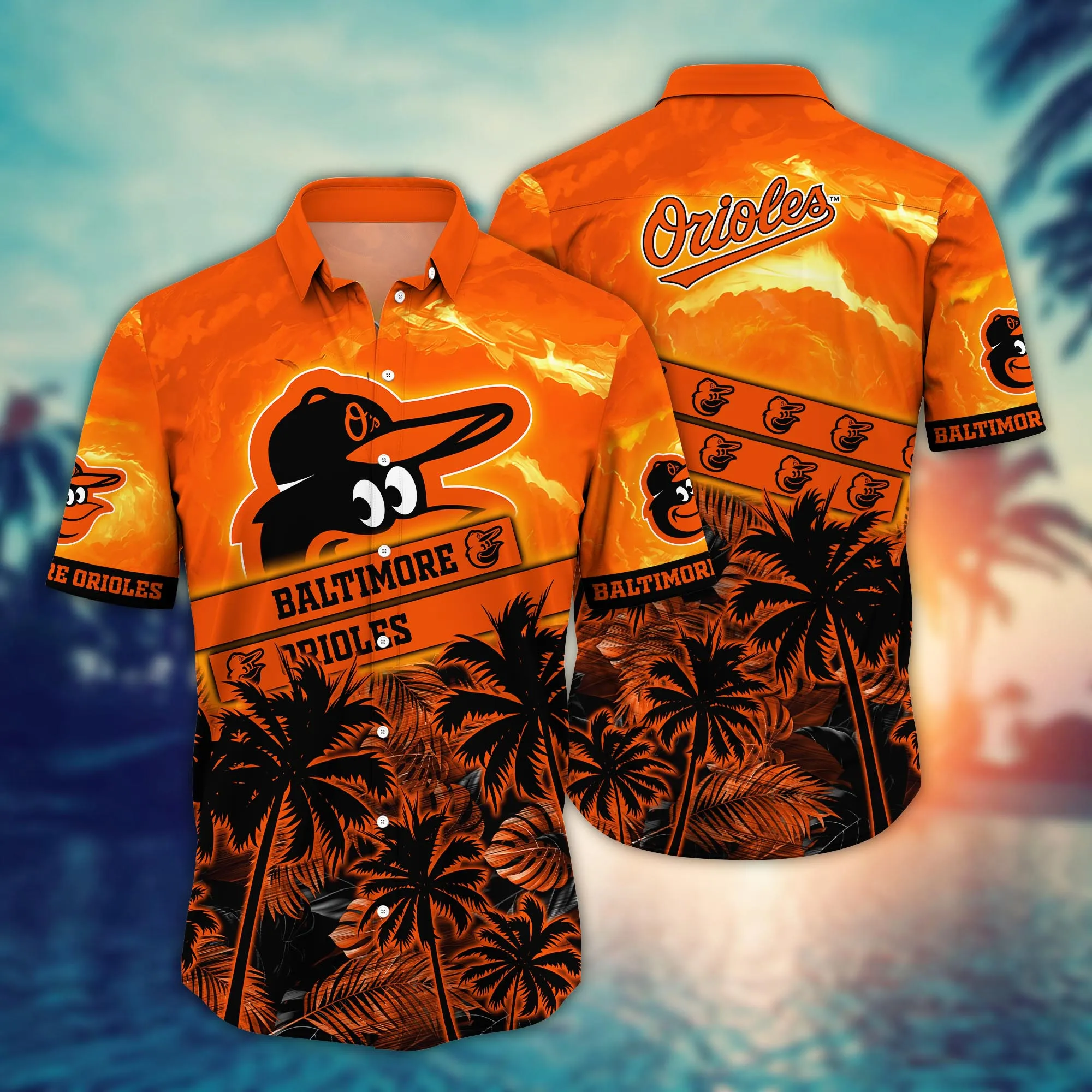 Baltimore Orioles Mlb Hawaiian Shirt Sunbathe Aloha Shirt