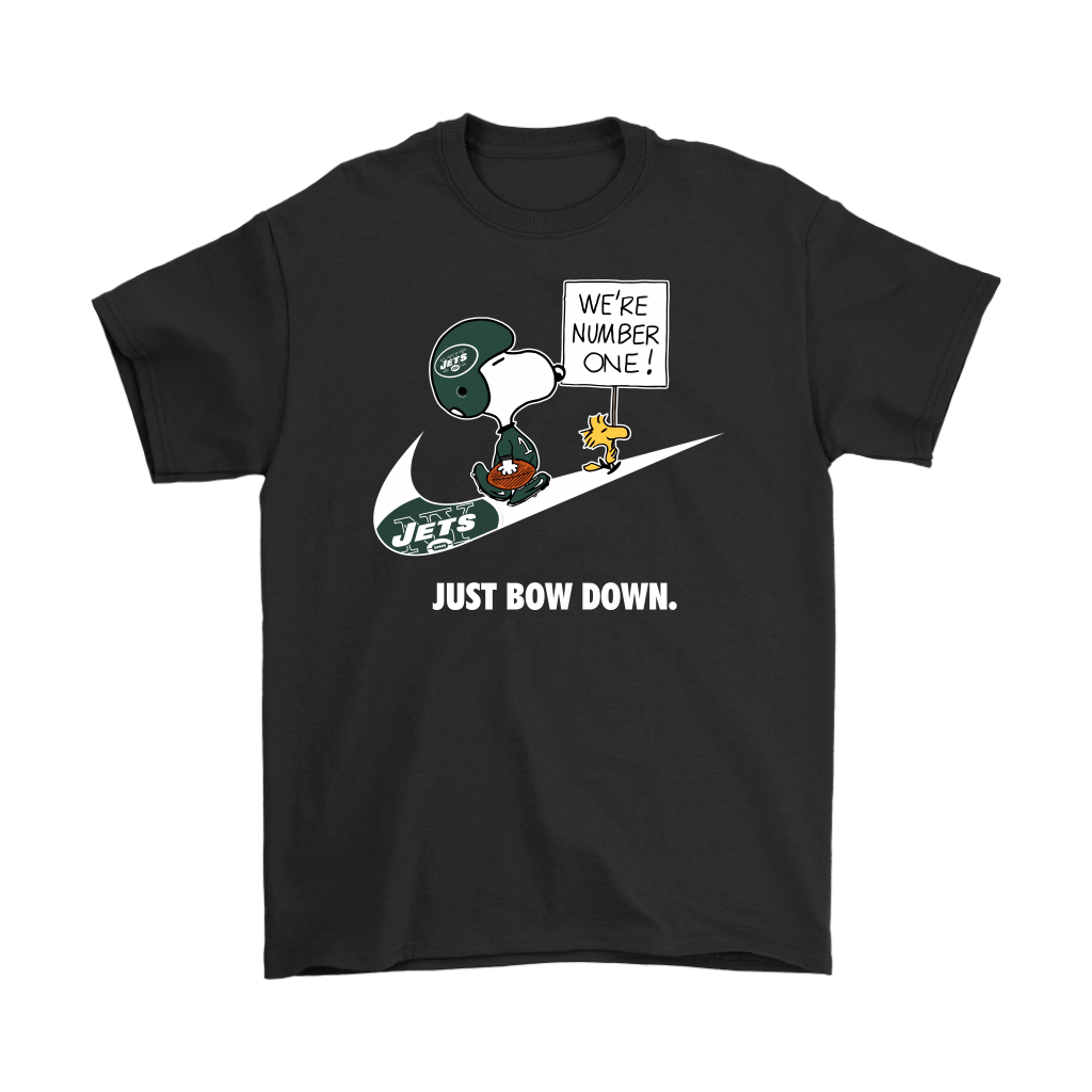 Shop New York Jets Are Number One - Just Bow Down Snoopy Shirts
