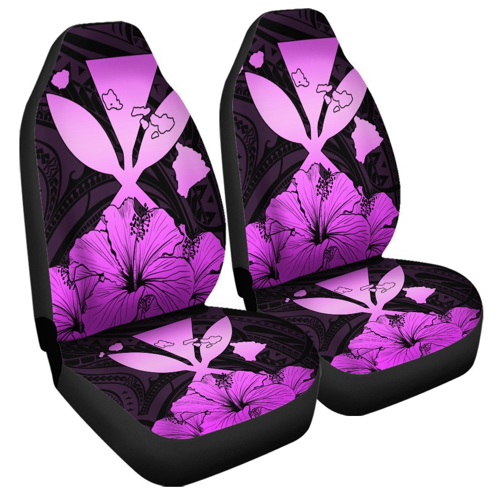 Hawaiian Kanaka Car Seat Covers Hibiscus Polynesian Love Pink