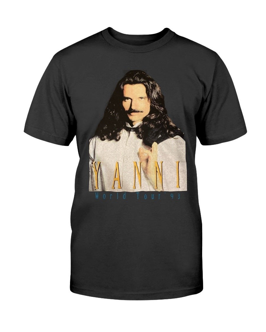 Vintage 1993 Yanni World Tour Portrait T Shirt 072121