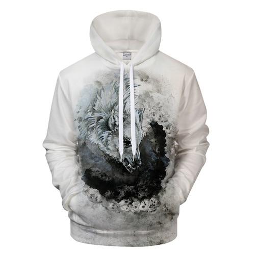 Smoke Cloud Wolf Hoodie