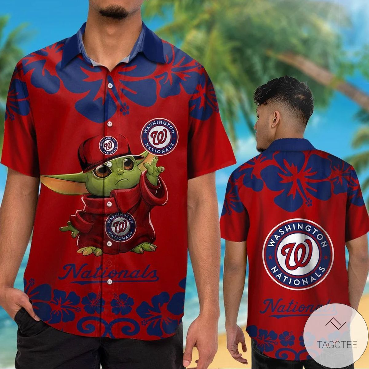 Mlb Washington Nationals Baby Yoda Hawaiian Shirt