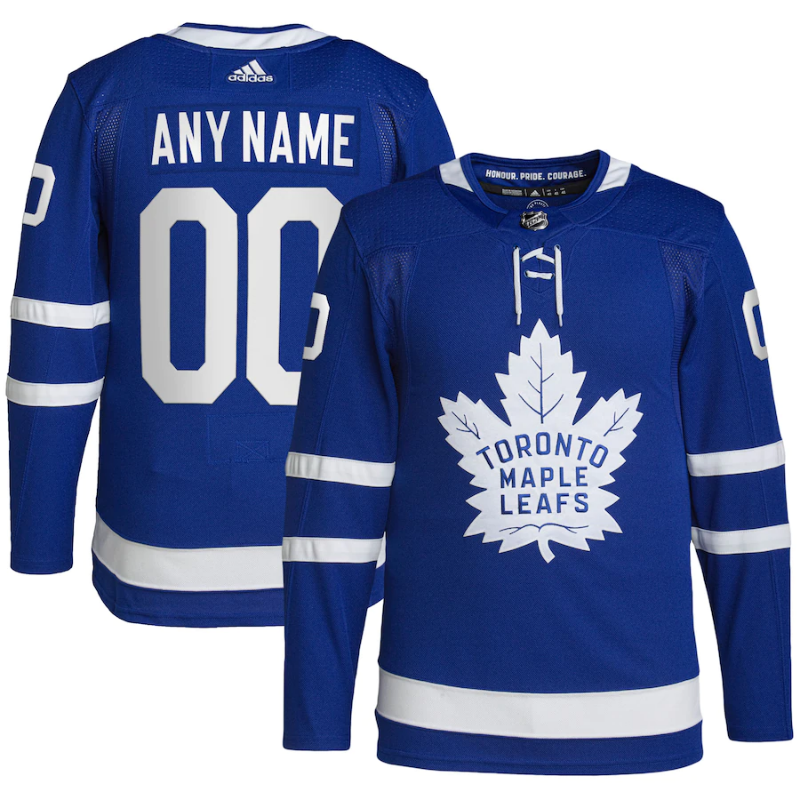 Toronto Maple Leafs Team 2022 Home Custom Jersey Pro Official- Royal