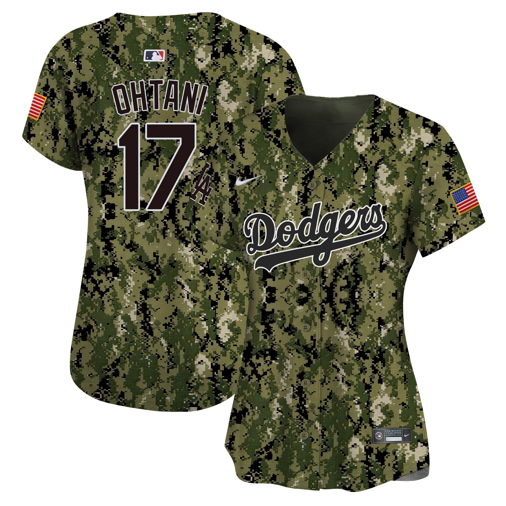 Women’S Dodgers Usmc Alternate Vapor Premier Limited Jersey – All Stitched