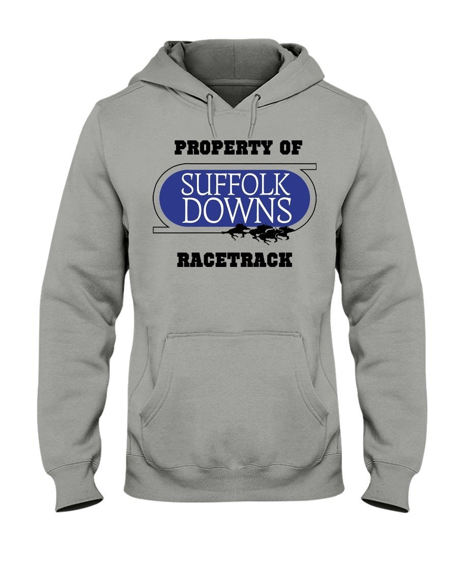 Vintage 80S Suffolk Downs Racetrack Horse Racing Gambling Hoodie 210912