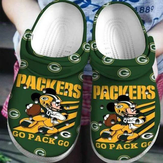 Green Bay Packers Crocss Clog Comfortable Water Shoes Ver785