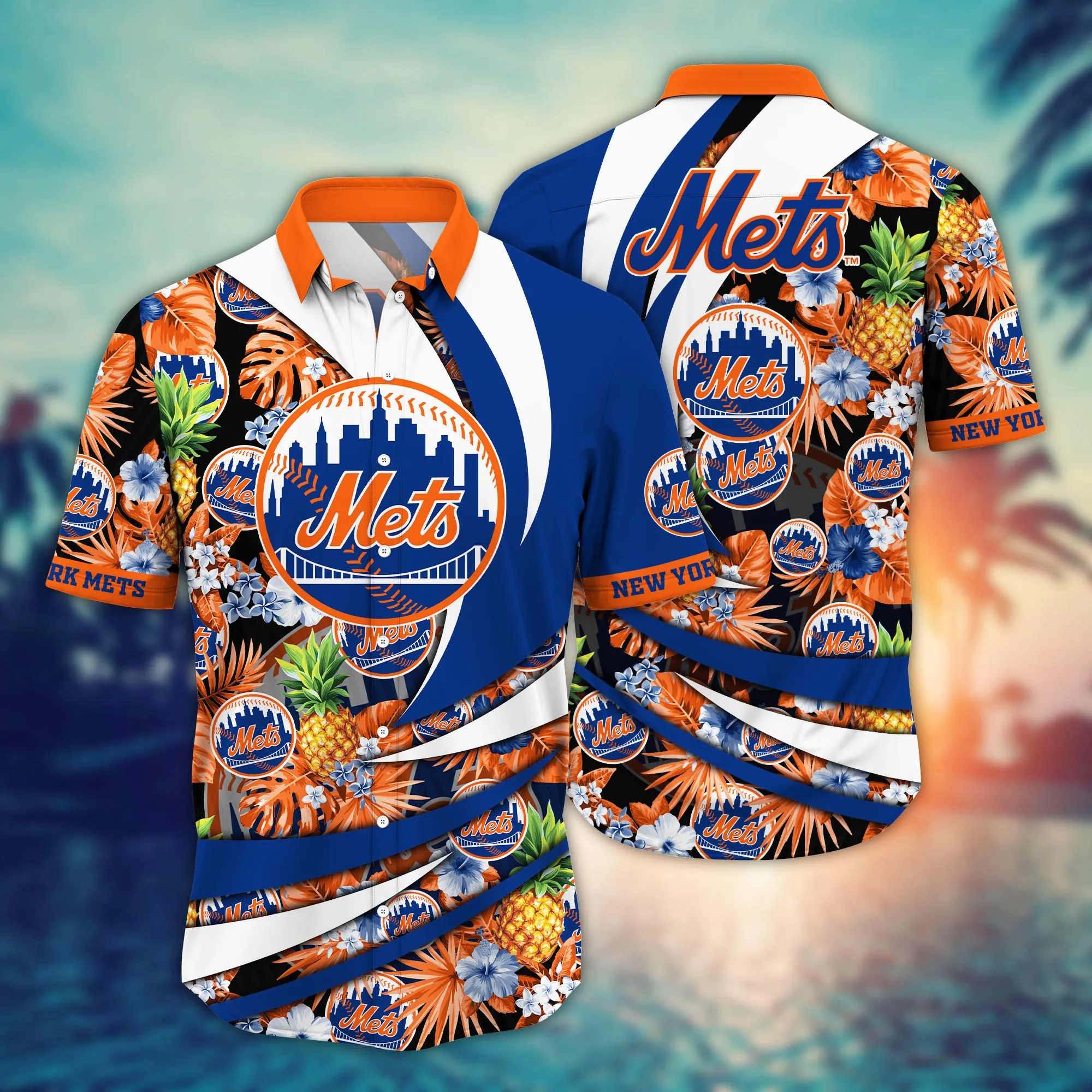 New York Mets Mlb Hawaiian Shirt Pool Parties Aloha Shirt