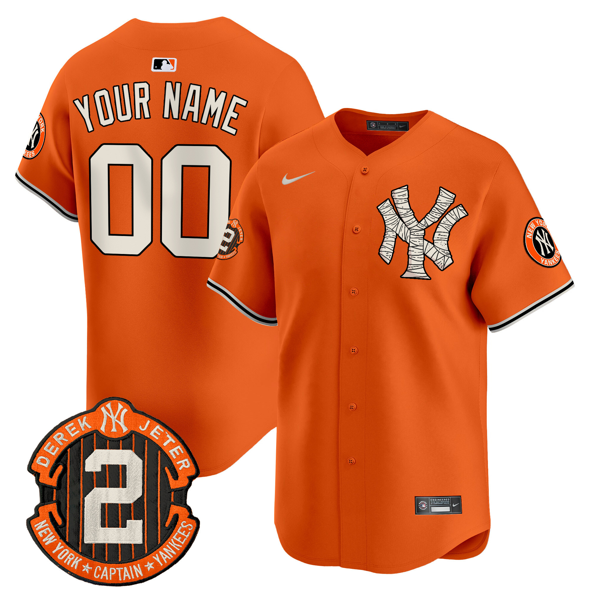 Yankees Halloween Vapor Premier Limited Custom Jersey – All Stitched