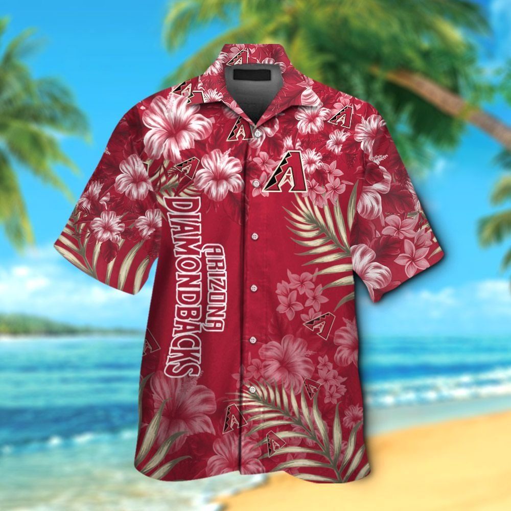 Arizona Diamondbacks Tropical Hawaiian Short Sleeve Shirt