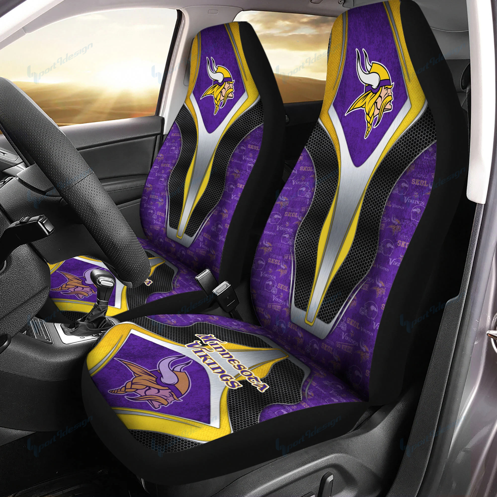 Minnesota Vikings Car Seat Cover Set CSC4146