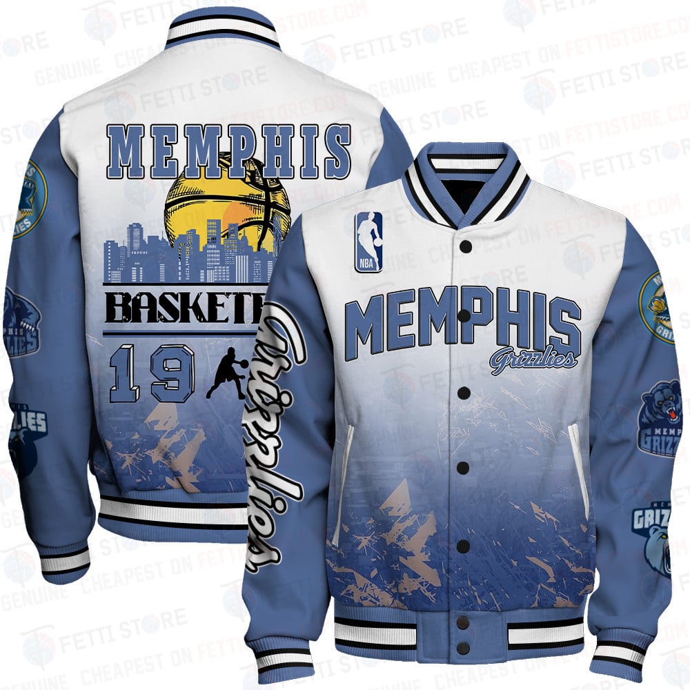 Memphis Grizzlies National Basketball Association AOP Varsity Jacket STM Ver 10