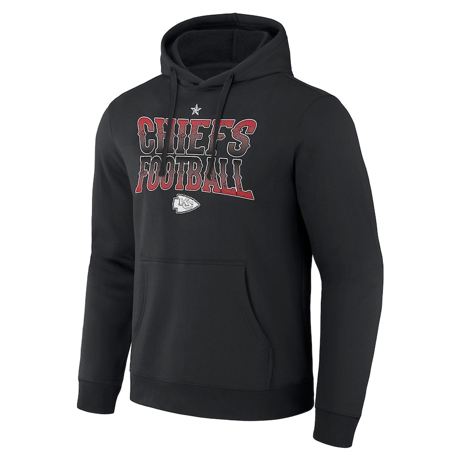 Kansas City Chiefs Football Team Logo NFL Division Black Print 2D Hoodie