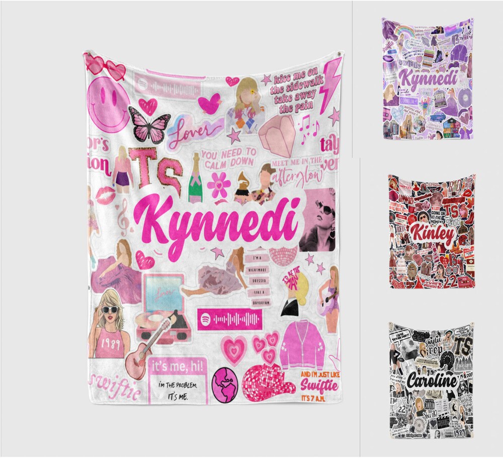 Sale Personalized Name Blanket, Personalized Taylor Blanket, Ts Name Blanket, Personalized Swift Name Blanket 1989 Teegenius Teeshirtsummer