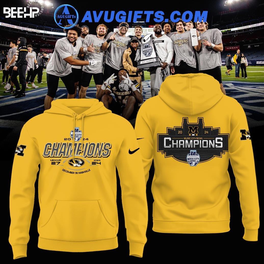 Missouri Tigers Football Champions Transperfect Music City Bowl 2024 For Fans New Edition Yellow Hoodie – Zip Hoodie 3D Aop Shirt