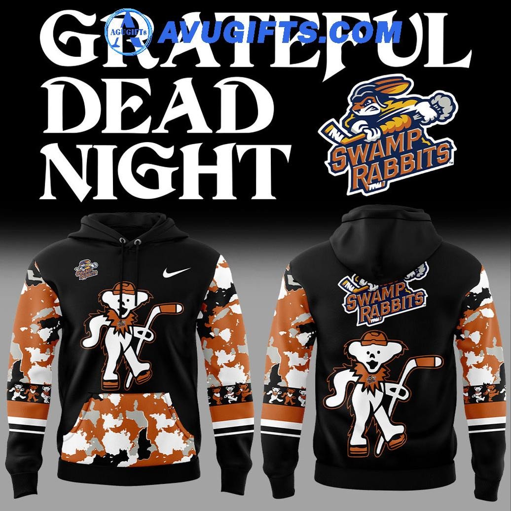 Greenville Swamp Rabbits X Grateful Dead Night New Edition For Fan Limited Hoodie – Zip Hoodie 3D Aop Shirt