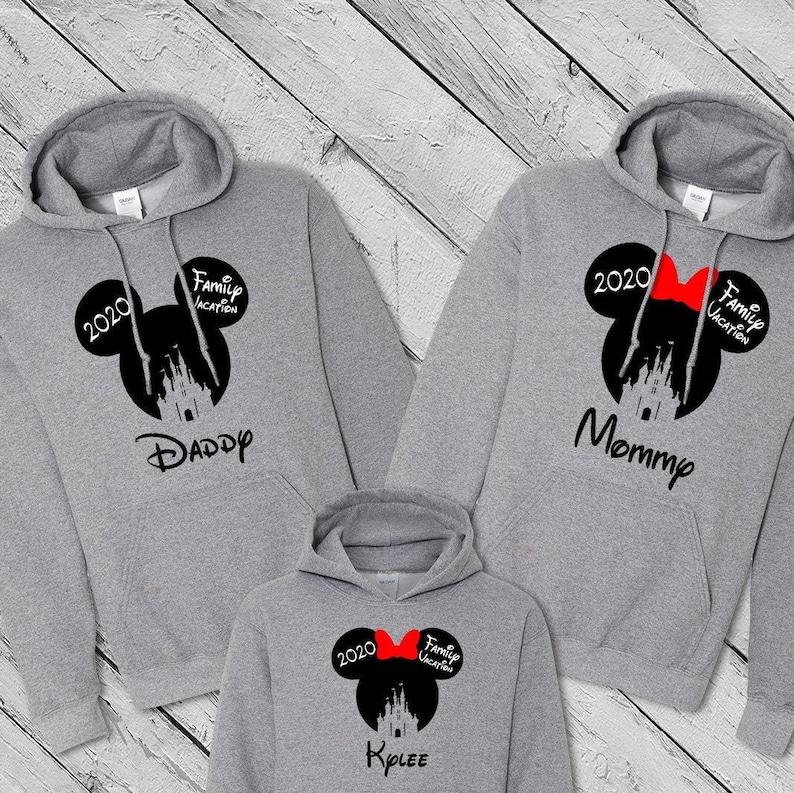 Mickey Mouse Hoodie,Family Vacation Hoodie, Custom Shirts, Unisex Disney Hoodie, Family Hoodie, Disneyland Hoodie, Mickey Hoodie Shirttrend