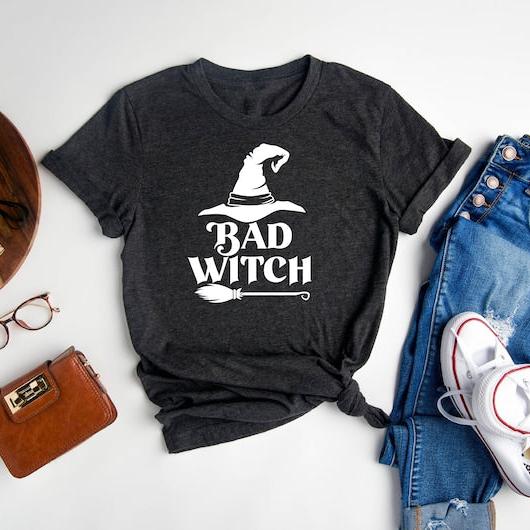 Witch Crew Shirt | Halloween Shirt | Witch Shirt | Spooky Shirt | Couple Shirts | Funny Halloween Shirt - Pradartshirt For You