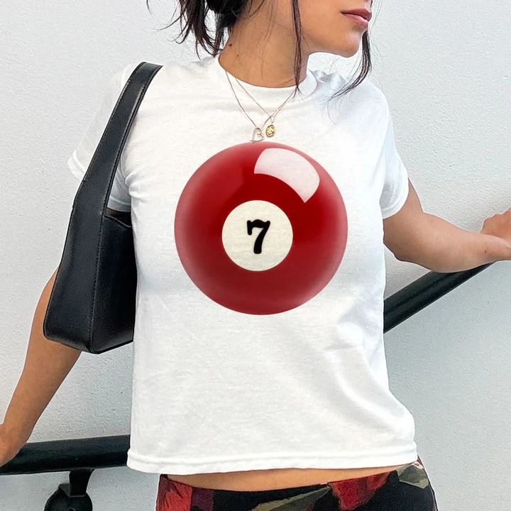 Shirt Ideas, Lucky 7 Ball Baby Tee & …