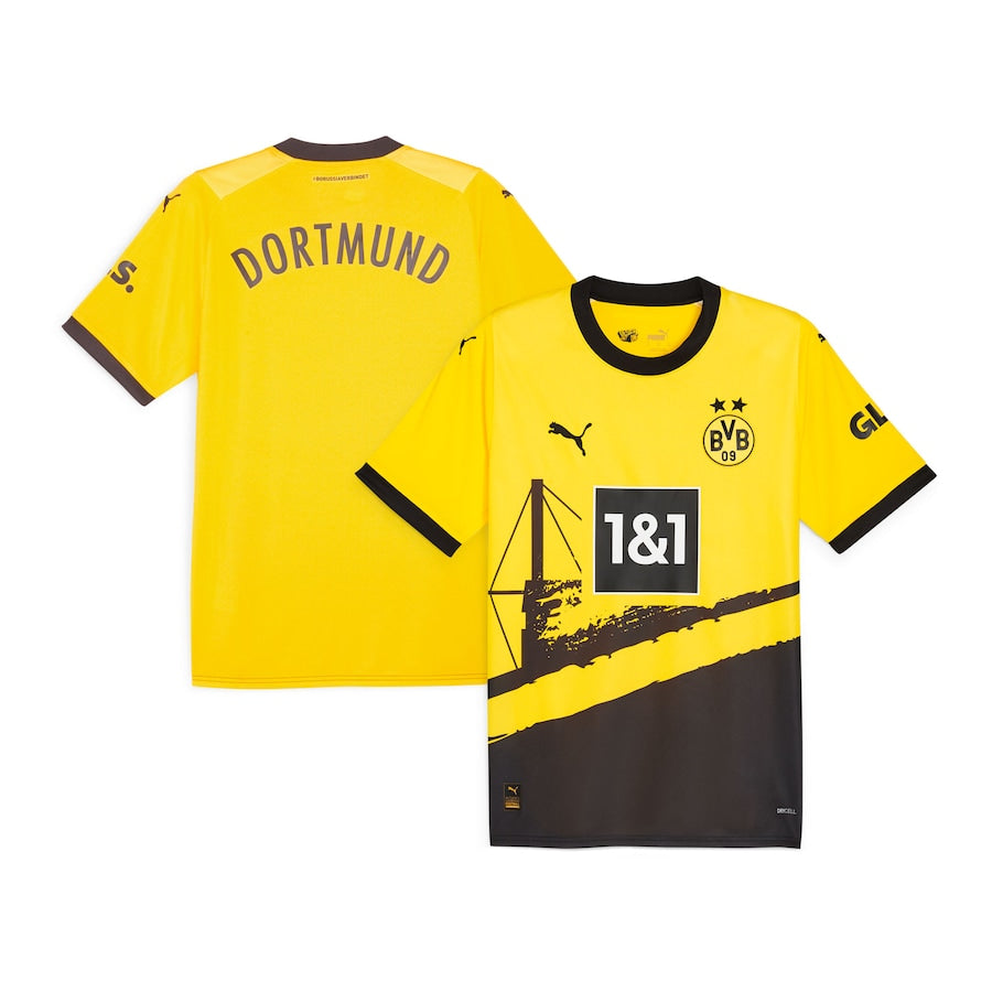 Borussia Dortmund Puma 2023/24 Home Custom Jersey – Yellow