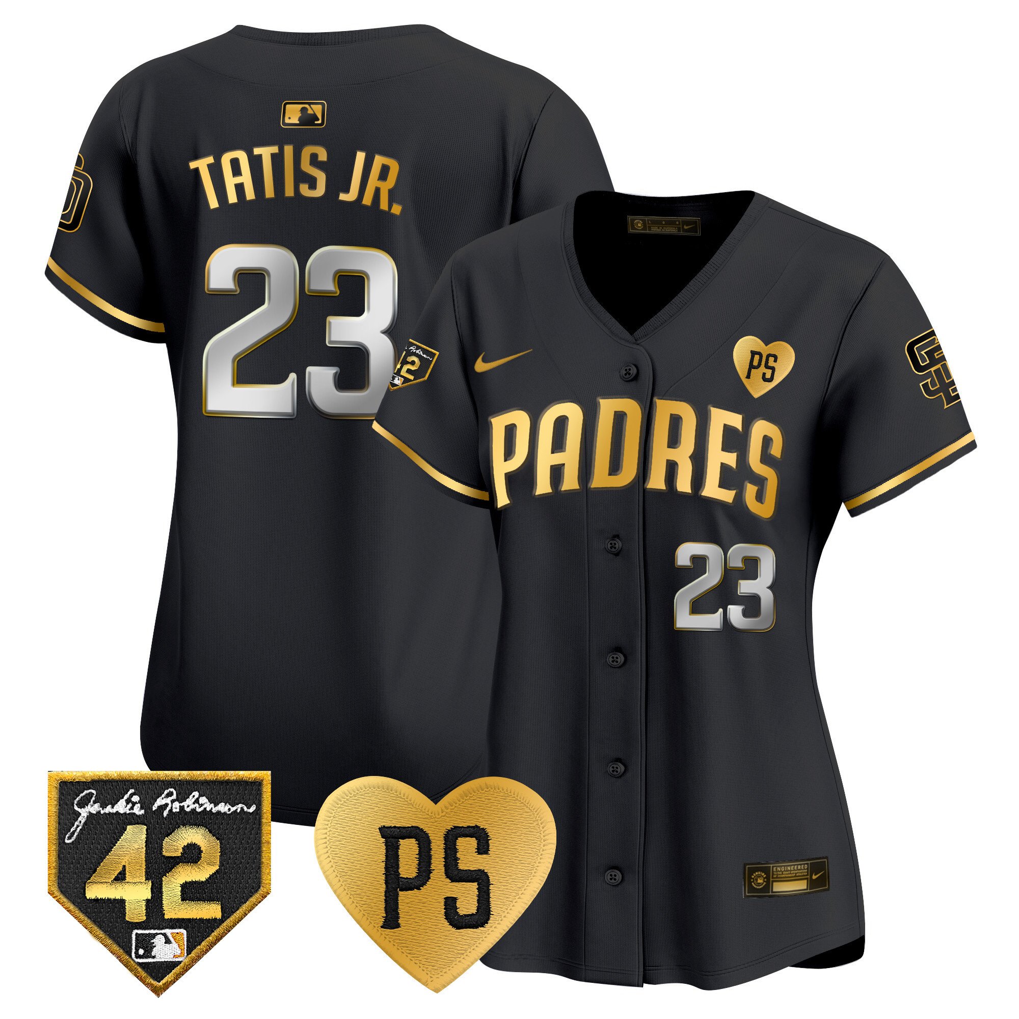 Women’S Padres 2024 “For Peter” & Robinson Patch Vapor Premier Limited Jersey – All Stitched