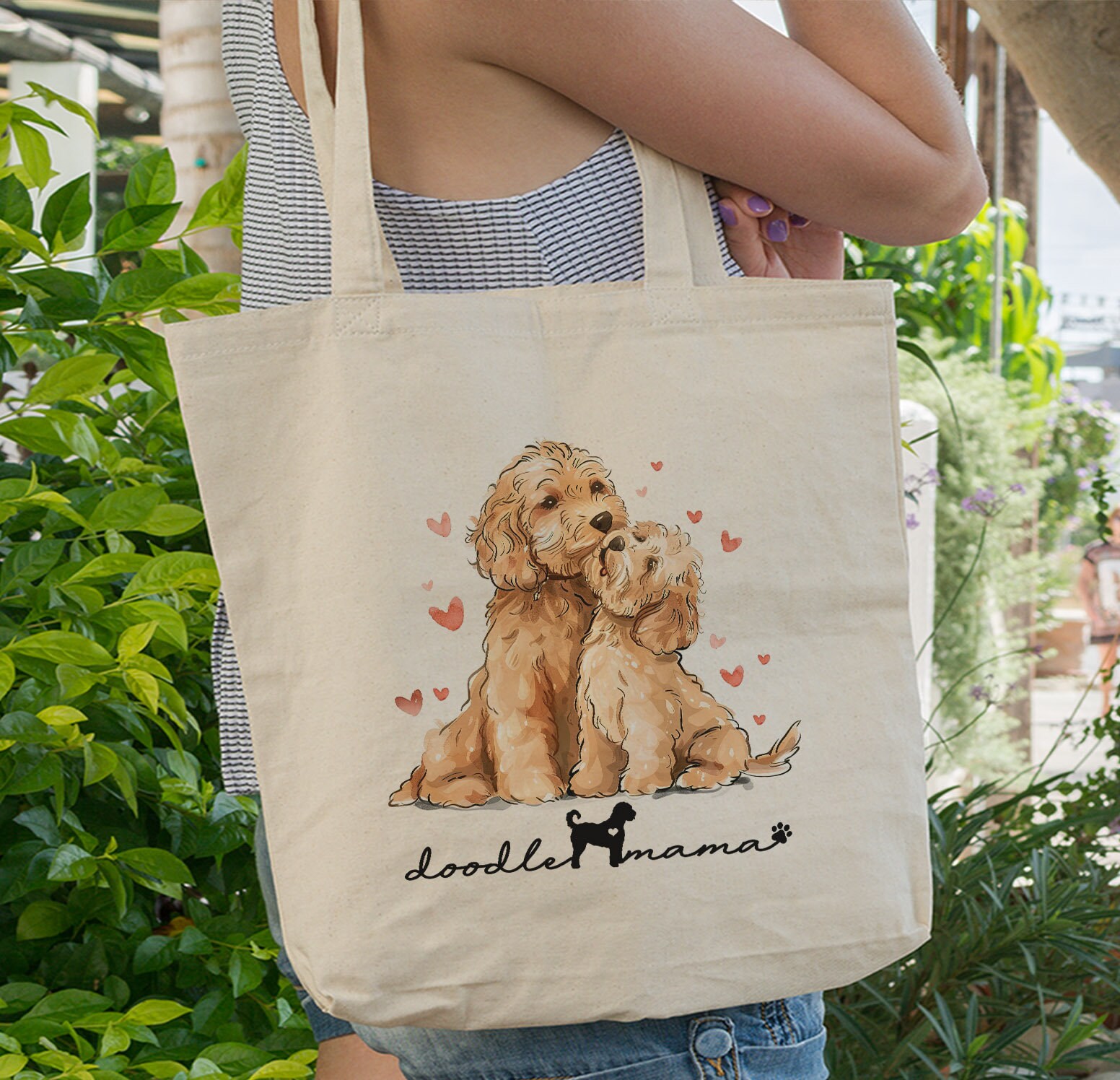 Goldendoodle Tote Bag, Goldendoodle Dog Mom Essentials Tote Bag, Dog Mom Tote Bag, Dog Mama Tote Bag For Dog Lover Gift For Dog Mom Gifts