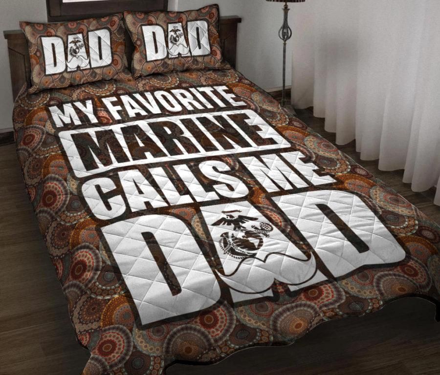 MARINE CALL ME DAD – Quilt Bed &hellip;