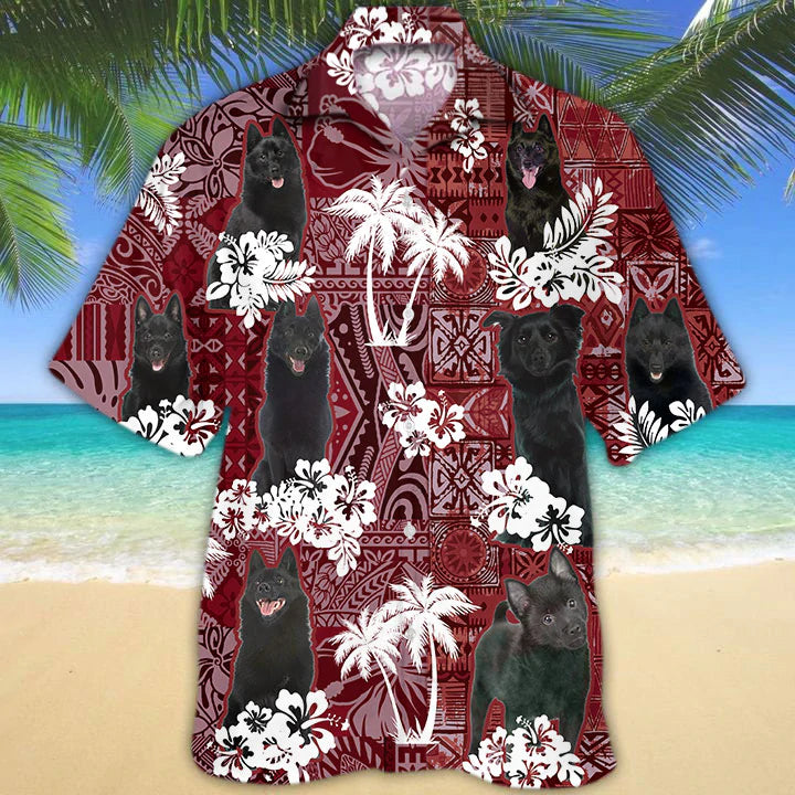 Schipperke Hawaiian Shirt, Gift For Dog Lover Shirts, Men’S Hawaiian Shirt, Summer Hawaiian Aloha Shirt